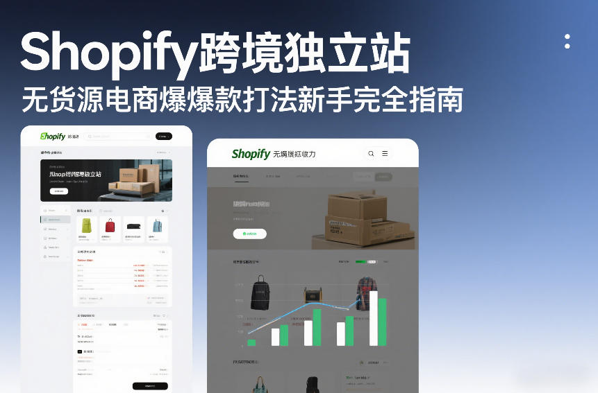 Shopify跨境独立站无货源电商爆款打法新手完全指南-财阁