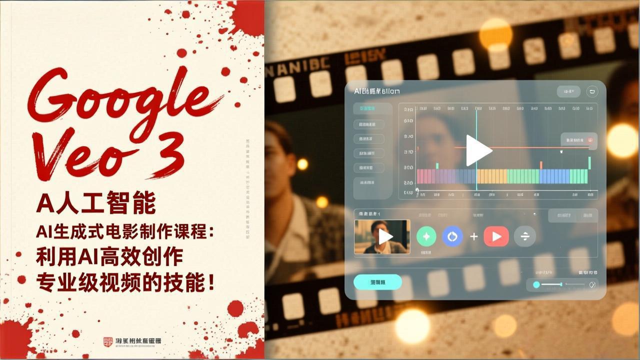 Google Veo 3人工智能AI生成式电影制作课程：利用AI高效创作专业级视频的技能！-财阁