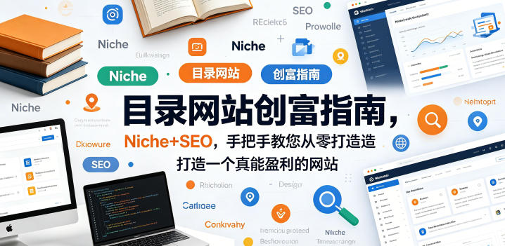 目录网站创富指南，Niche+SEO，手把手教您从零打造打造一个真能盈利的网站【原创双语字幕】-财阁