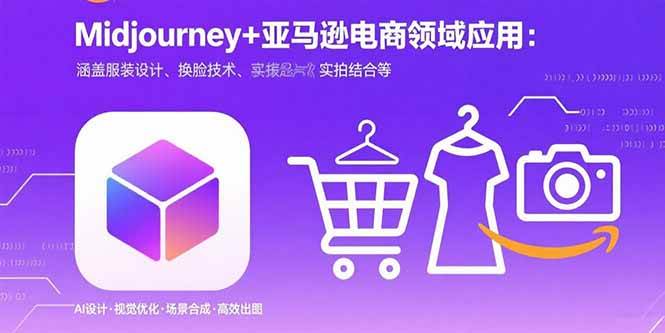 （15777期）Midjourney+电商领域商业应用：涵盖服装设计、换脸技术、实拍结合等-财阁