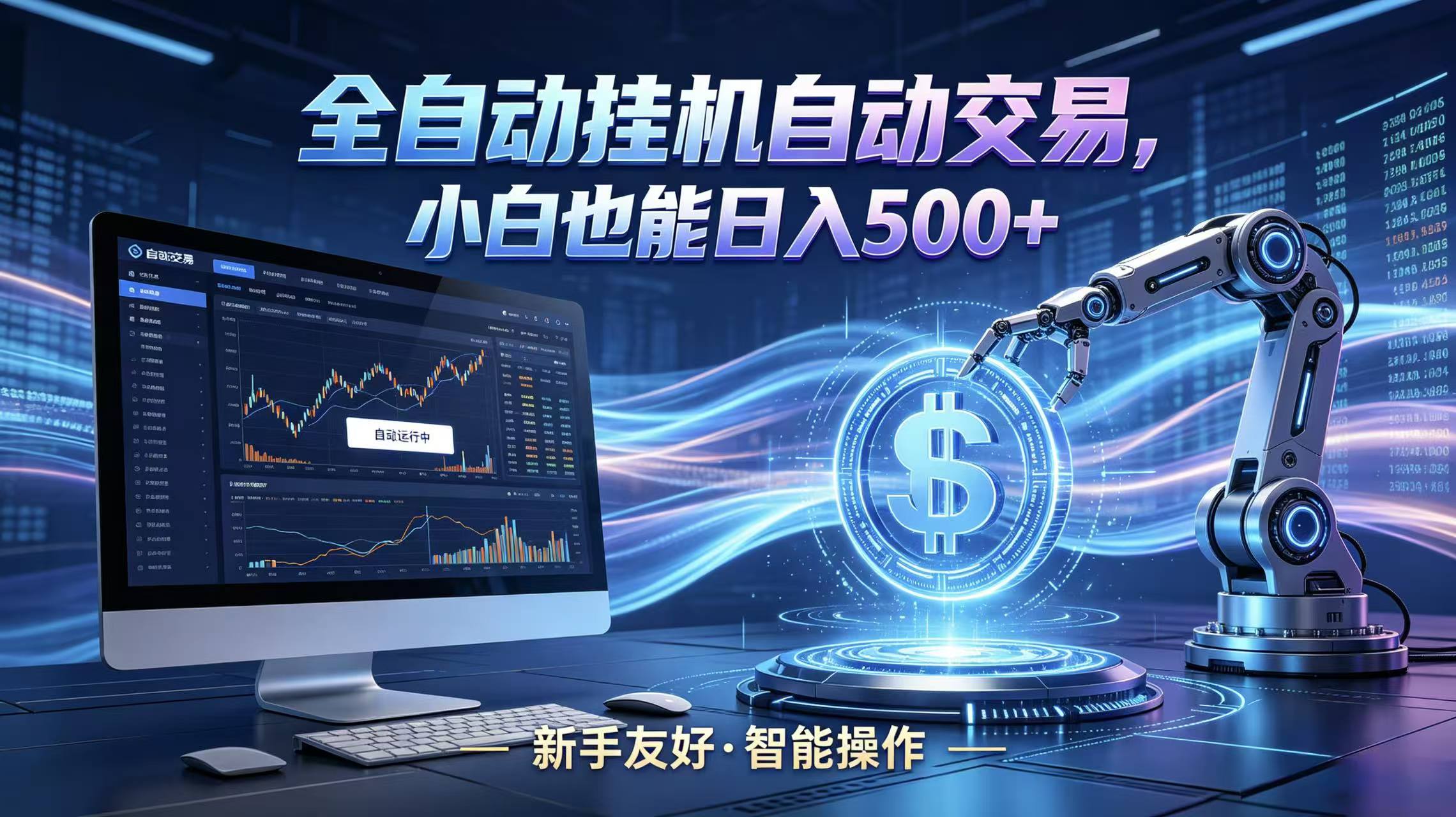 全新智能化交易助手,傻瓜式操作,小白也能快速上手,轻松实现日入500+-财阁