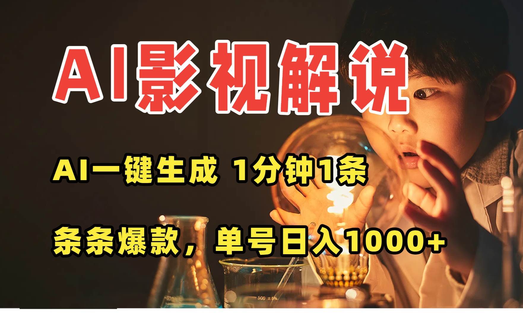 （15730期）AI一键生成影视解说视频，无需剪辑1分钟1条，条条爆款，多平台变现日入…-财阁