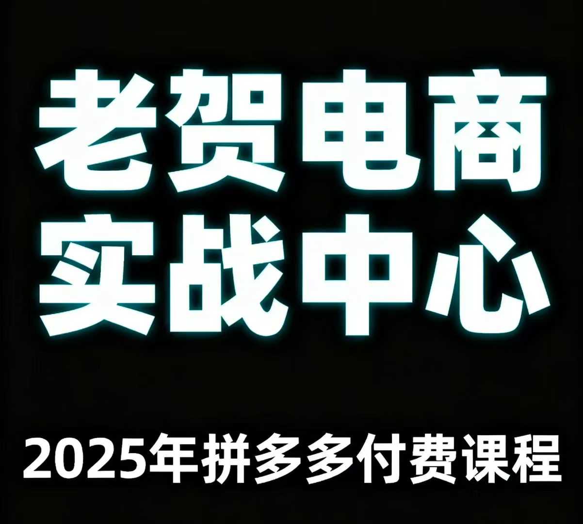 老贺电商2025年拼多多付费课程，用通俗易懂的方法告诉你多多怎么玩-财阁