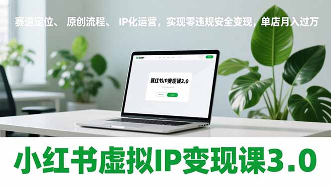 小红书虚拟IP变现课3.0，赛道定位、原创流程、IP化运营，实现零违规安全变现，单店月入过万-财阁