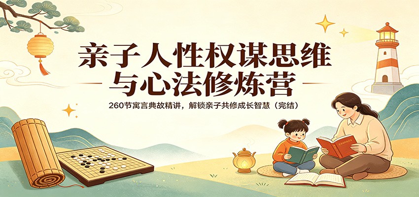 亲子人性权谋思维与心法修炼营：260节寓言典故精讲，解锁亲子共修成长智慧(完结)-财阁