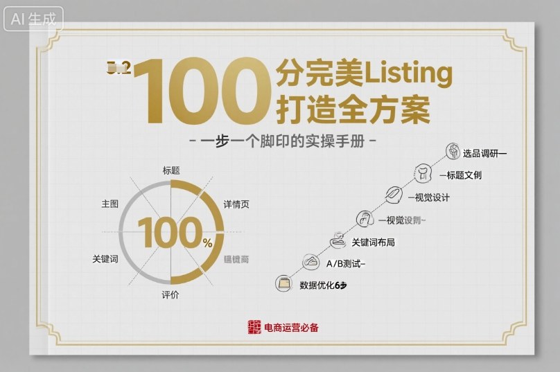 100分完美Listing打造全方案，想要完美listing必须是需要一步一个脚印的-财阁