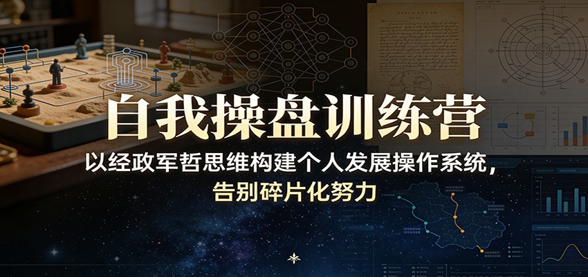 自我操盘训练营：以经政军哲思维构建个人发展操作系统，告别碎片化努力-财阁