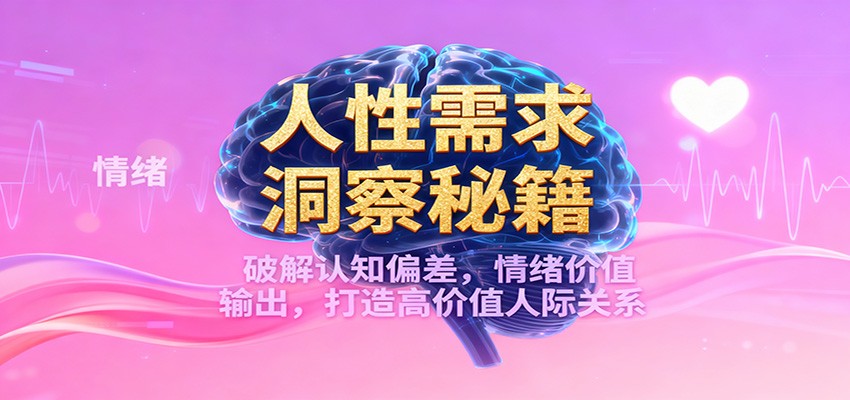人性需求洞察秘籍，破解认知偏差，情绪价值输出，打造高价值人际关系-财阁