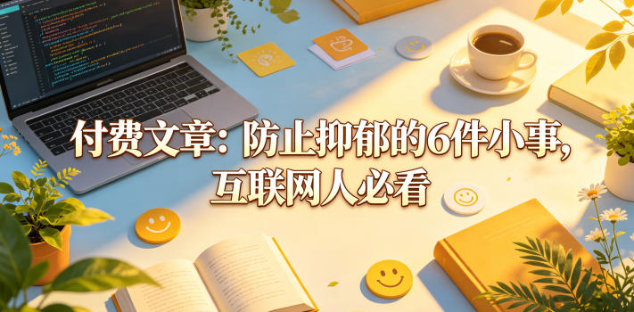 付费文章：防止抑郁的6件小事，互联网人必看！-财阁