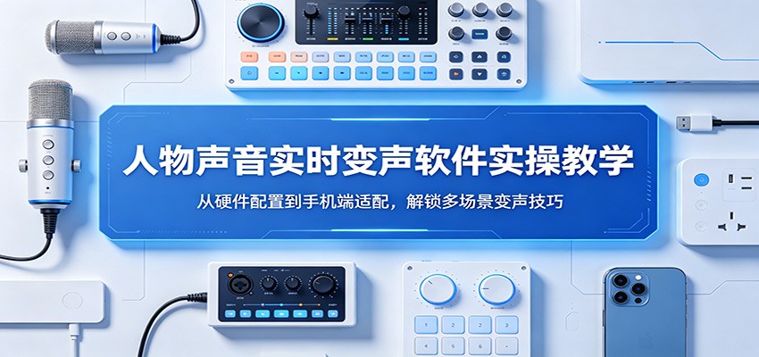 人物声音实时变声软件实操教学：从硬件配置到手机端适配，解锁多场景变声技巧-财阁