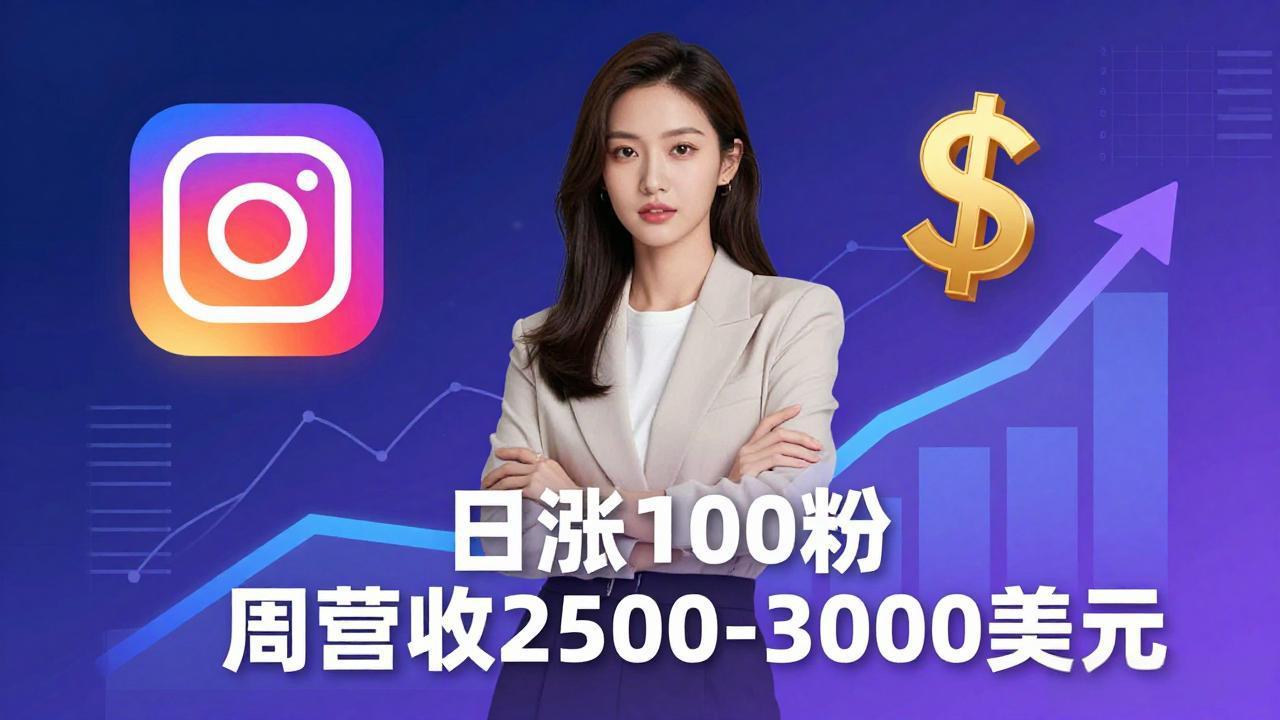 想做数字产品？Sheri亲授：日涨100粉、每周2500至3000美元的营收，Instagram躺着赚-财阁