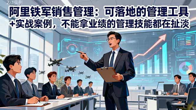 阿里铁军销售管理：可落地的管理工具+实战案例，不能拿业绩的管理都在扯淡-财阁