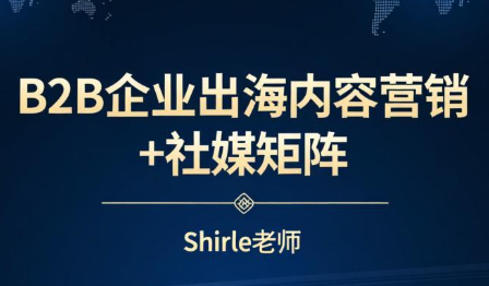 shirle老师·B2B企业出海内容营销+社媒矩阵-财阁