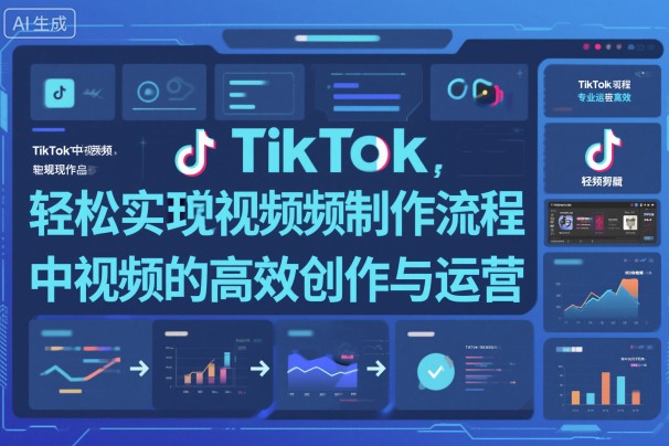 TikTok中视频制做流程，轻松实现Tk中视频的高效创作与运营-财阁
