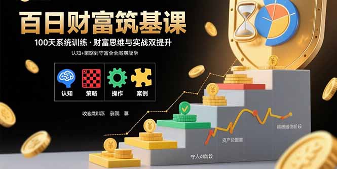百日财富筑基课：认知+策略+实操+案例拆解 实现从创富到守富全周期能力-财阁
