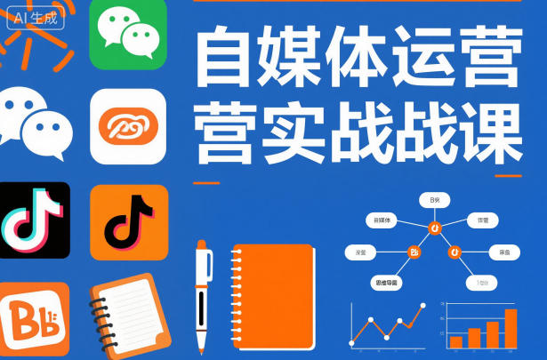自媒体运营实战课，掌握一套系统的自媒体运营底层方法论，成为优秀的内容创作者-财阁