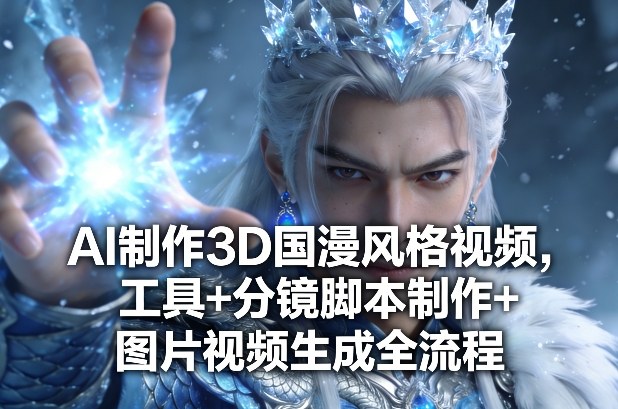 AI制作3D国漫风格视频，工具+分镜脚本制作+图片视频生成全流程-财阁