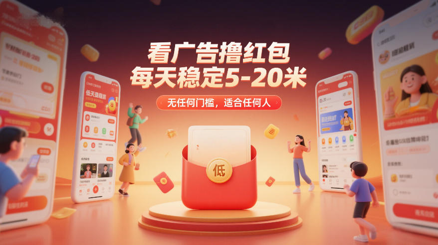 看广告撸红包,每天稳定5-20米,无任何门槛,适合任何人-财阁