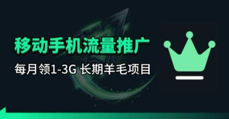 手机流量领取推广_每月一轮，刚需类的长期项目-财阁