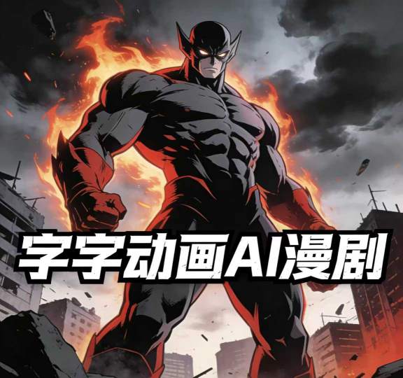 字字动画AI漫剧2026年第1期系统课程，小白看完就能学会实操的漫剧课，单人月收1-3W-财阁