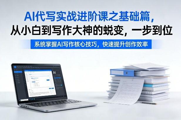 AI代写实战进阶课之基础篇，从小白到写作大神的蜕变，一步到位【揭秘】-财阁