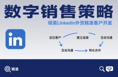 数字销售策略领英LinkedIn外贸精准客户开发-财阁