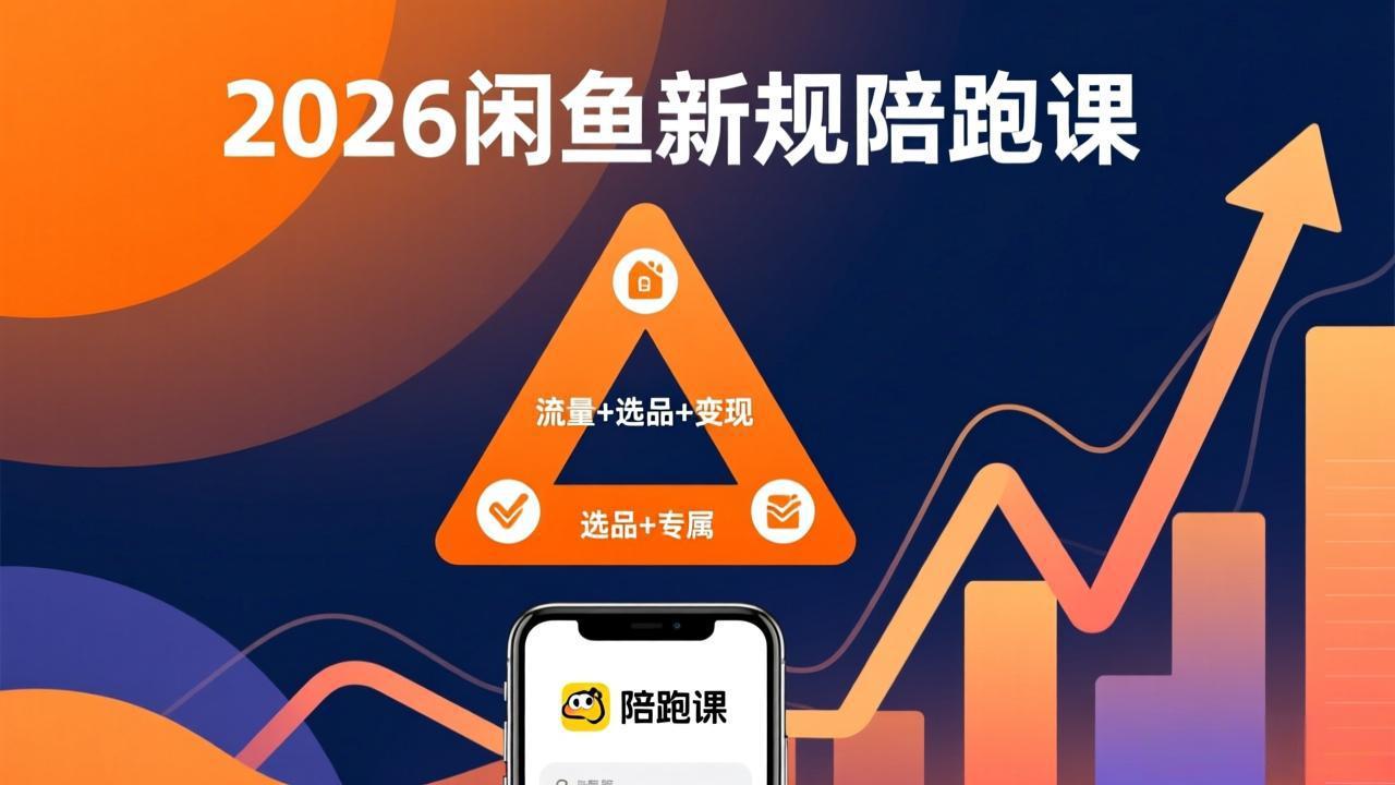 2026闲鱼高阶陪跑课全新上线，带你吃透新规玩转选品流量，从零搭建稳定变现盈利体系-财阁