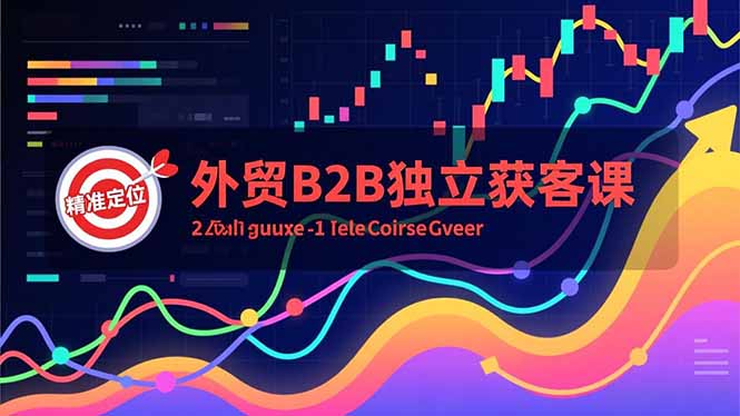外贸B2B独立获客课，Facebook主页搭建、消息互动广告、精准定位，打造高询盘系统-财阁