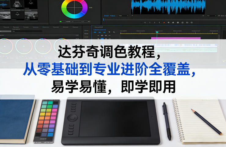 达芬奇调色教程，从零基础到专业进阶全覆盖，易学易懂，即学即用-财阁