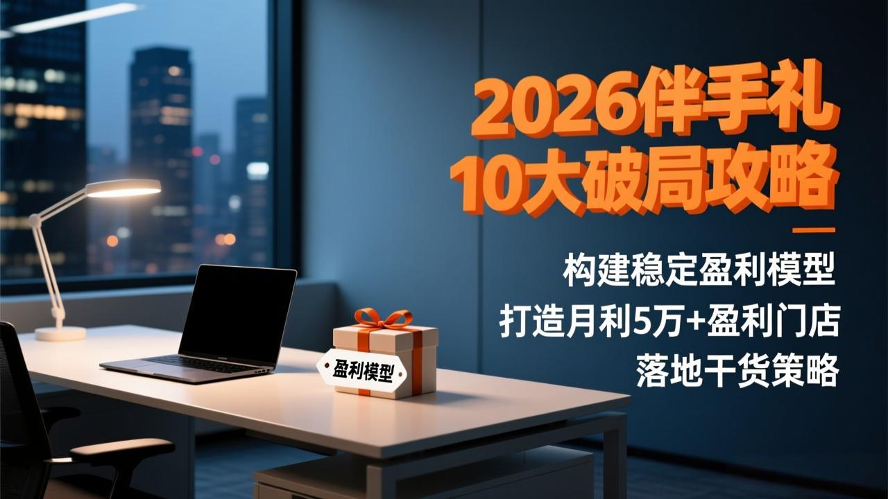 2026伴手礼10大破局攻略:构建稳定盈利模型,打造月利5万+盈利门店,落地干货策略-财阁