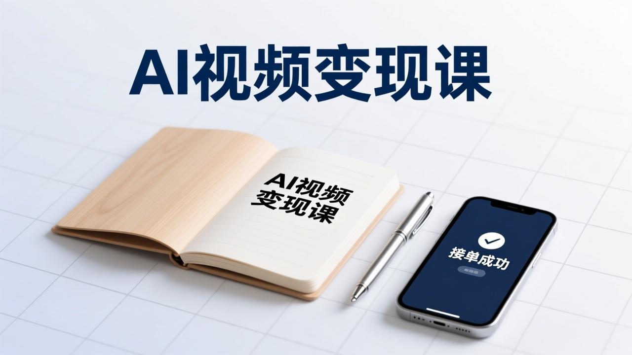 AI视频变现课，学完即可创作短片、接商单，实现副业增收，单项目报价可达千元-财阁