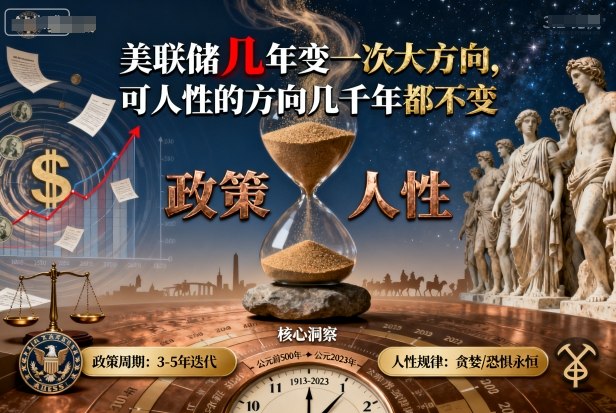 付费文章：美联储几年变一次大方向，可人性的方向几千年都不变-财阁