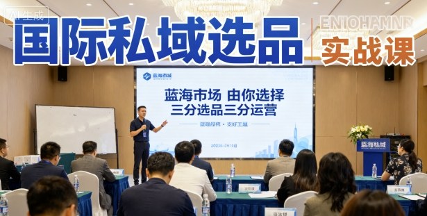 国际私域选品实战课，蓝海市场由你选择，七分选品三分运营-财阁
