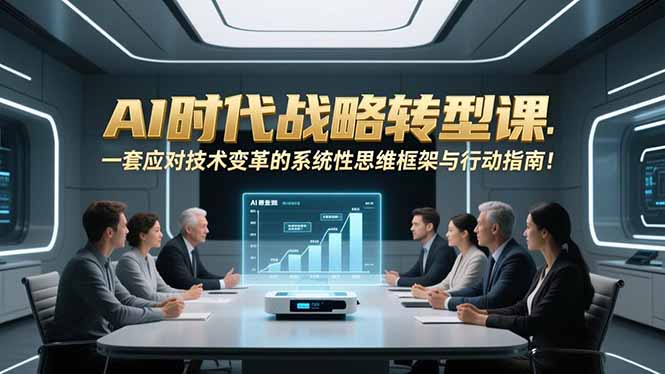 AI时代战略转型课：一套应对技术变革的系统性思维框架与行动指南！-财阁