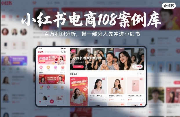 小红书电商108案例库，百W利润分析，带一部分人先冲进小红书【文档】-财阁